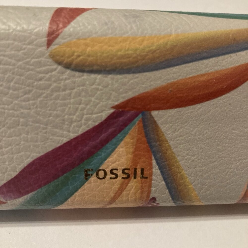 FOSSIL SUNGLASSES EYEGLASSES CASE Colorful Floral - Picture 2 of 7